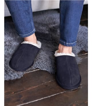 Suede & Sheepskin Mule