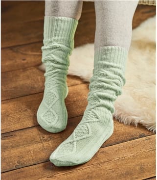Женские носки из натуральной шерсти ягненка