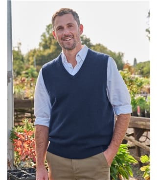 Mens Classic Lambswool Slipover