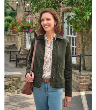 Leichte Cordjacke