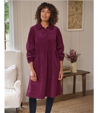 Petal Collar Cord Dress