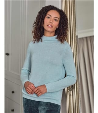 Luxurious Pure Cashmere Turtle Neck Jumper