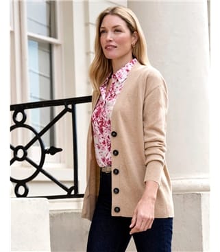Pure Cashmere Boyfriend Cardigan