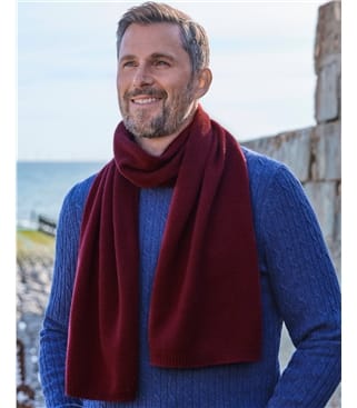 Mens Cashmere Merino Scarf