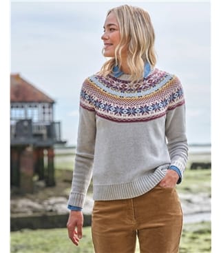 Pullover mit Fair-Isle-Passe