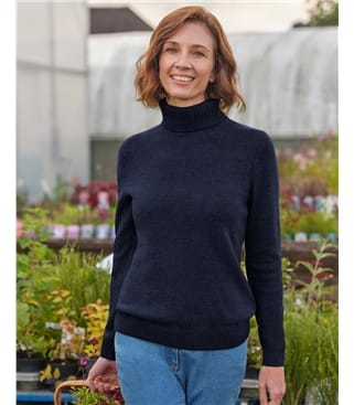 Womens Lambswool Polo