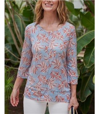 Linen Seam Detail Top
