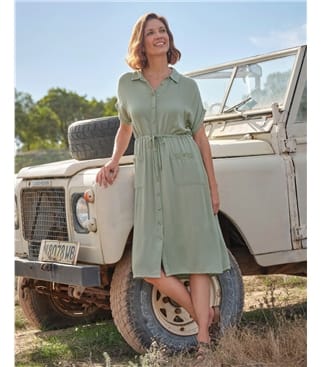 Viscose Utility Pocket Dress