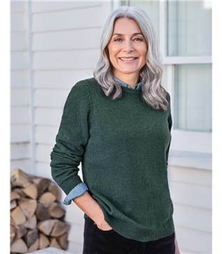 Womens Lambswool Crew