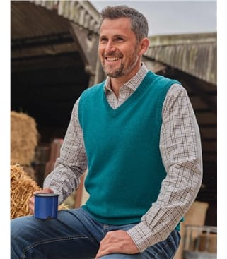 Mens Classic Lambswool Slipover
