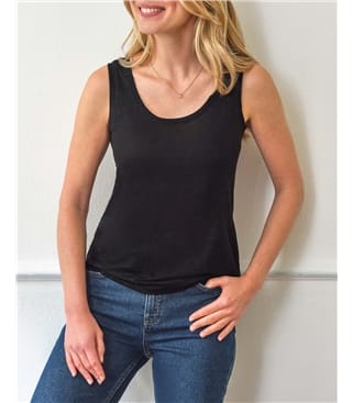 Luxury Linen Jersey Vest LWK17