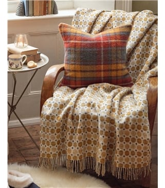 Woven Spot Wool Throw