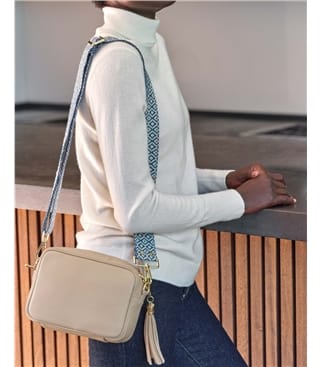 Soft Leather Bag With Tassel
