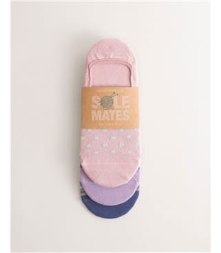 Womens Bamboo Footsie 3 Pack