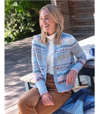 Cardigan Motif Champêtre