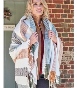 Pure Wool Stripe Throw