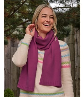 Womens Essential Lambswool Scarf