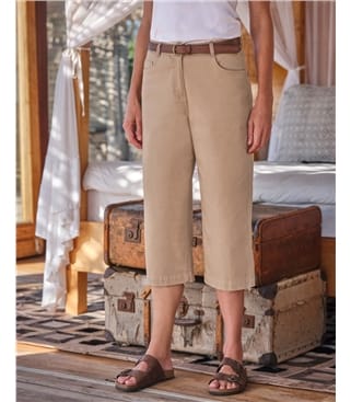 Relaxed Fit Cropped Chino