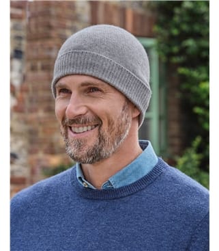 Mens Cashmere Merino Hat