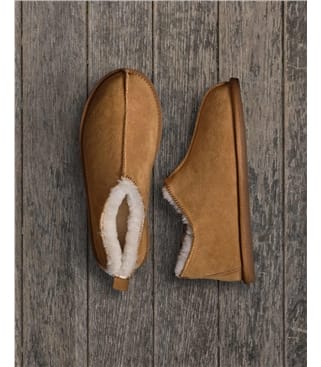 Bottes courtes en daim et peau de mouton pour hommes