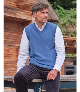 Pull sans manches - Homme - Cachemire & Mérinos