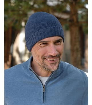 Mens Essential Lambswool Beanie Hat