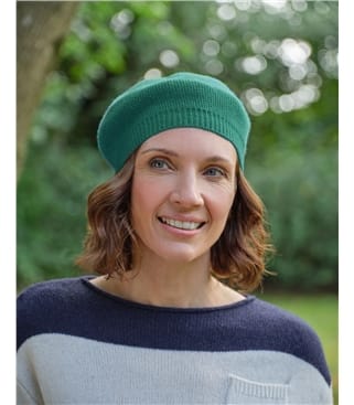 Baskenmütze aus Kaschmir und Merinowolle