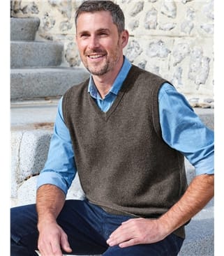 Mens Classic Lambswool Slipover