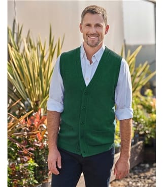 Mens Lambswool Waistcoat