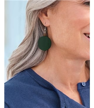 Disc Drop Earring