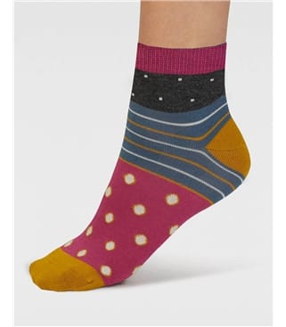  Rondel Spot And Stripe Bamboo Socks