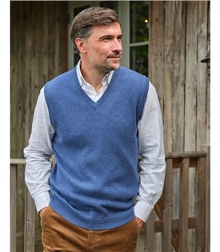 Pull sans manches - Homme - Laine d’agneau