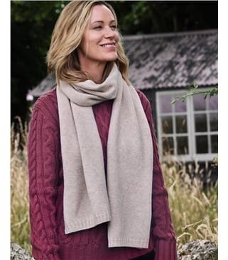 Womens Essential Lambswool Scarf