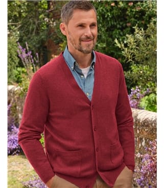 Cashmere and Merino V Neck Cardigan