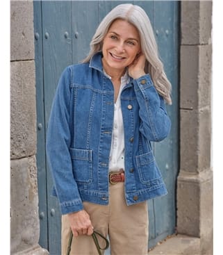 Veste en jean décontractée - Femme