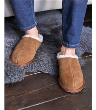 Suede & Sheepskin Mule