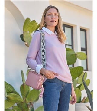 Womens Cashmere Boyfriend Sweater