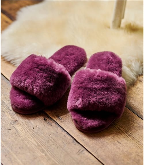 open toe mule slippers