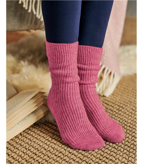 Socken aus Merinowolle und Kaschmir für Damen