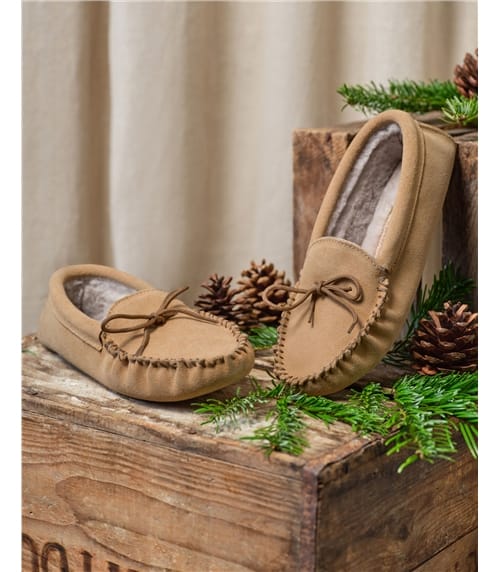 Womens Draper Sheepskin Moccasin Slippers