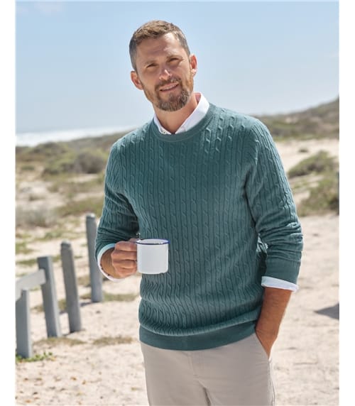 Menswear | Mens Cable Knit Jumpers | WoolOvers