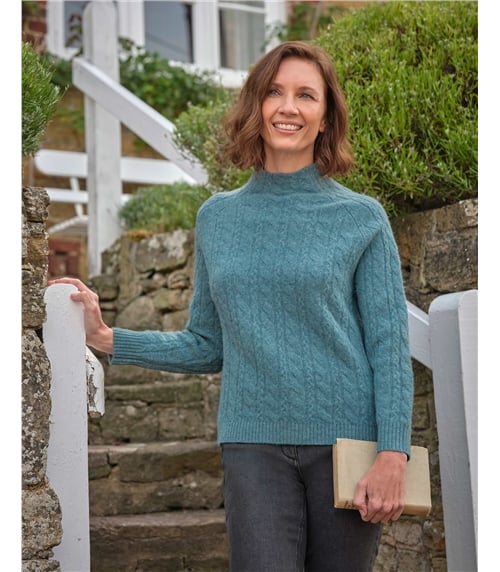 Turtle Neck Cable Jumper