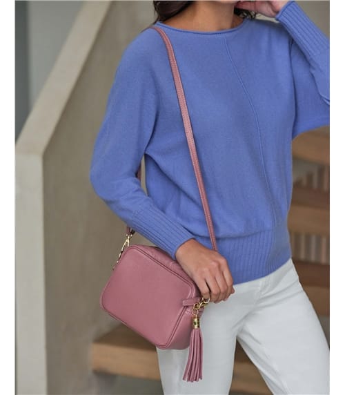 Soft Leather Bag With Tassel
