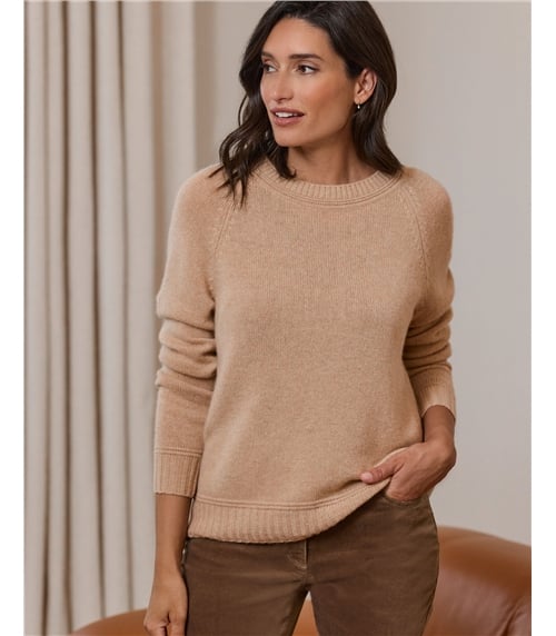 Cashmere Lofty Raglan Sleeve Jumper