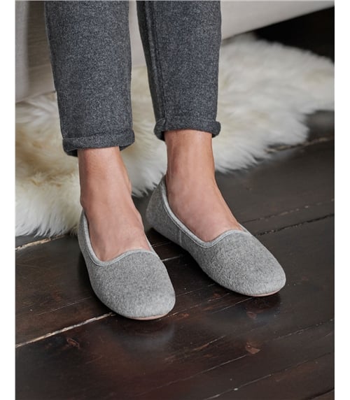 Womens Felt Ballerina Slipper