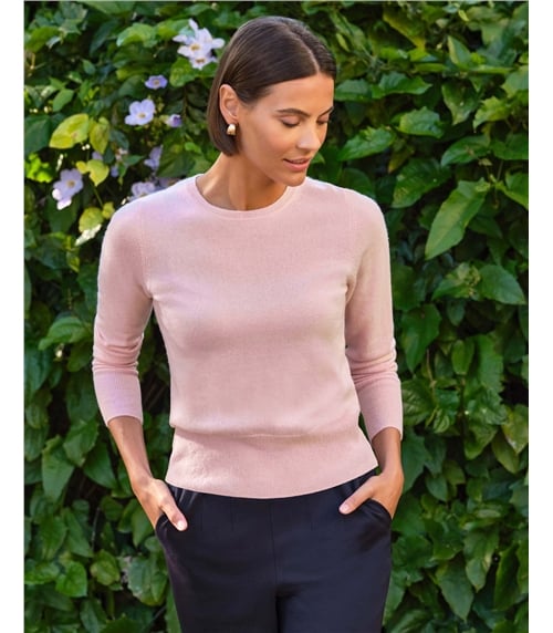 Kurzer Kaschmirpullover