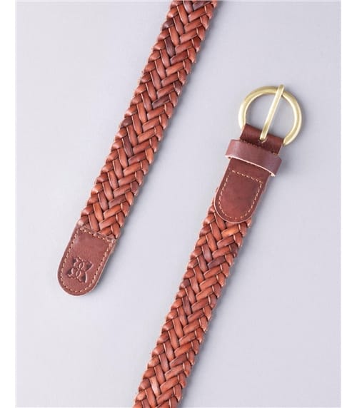 Waverton Leather Woven Belt