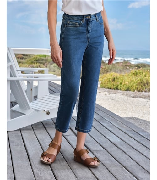 Pantacourt en jean - Femme - Coton mélangé