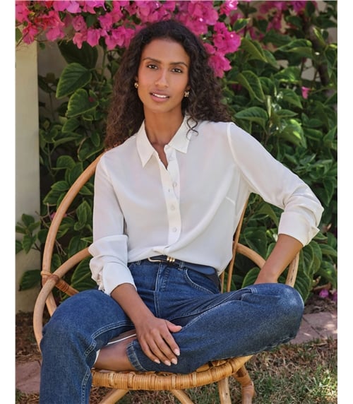Pure Washed Silk Shirt