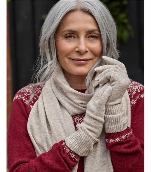 Cashmere Merino Ribbed Gloves